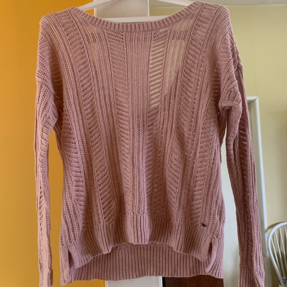 AMERICAN EAGLE💗 Pink Summer Sweater w Open Back